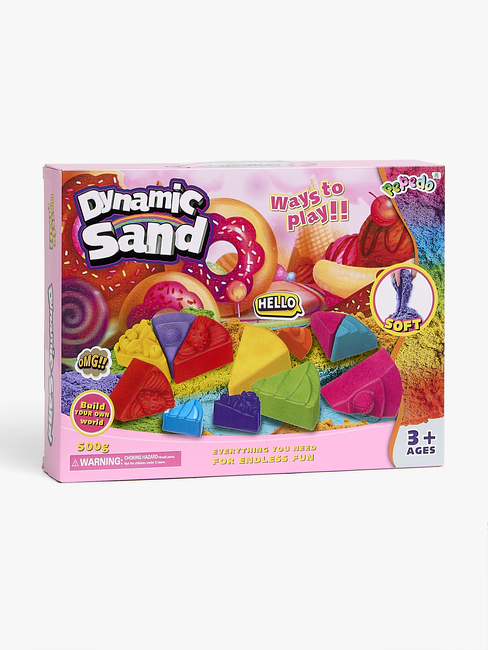 Fippla Dynamic Sand Leikkisetti Kakkupalat 6 Väriä
