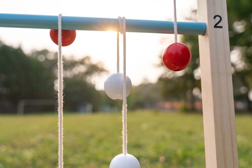 BS Toys Levyn Maalitaulu Ja Tikapuu-peli Ulkopeli