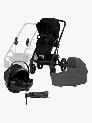 Cybex TALOS S Lux Yhdistelmävaunut + Axkid GOKID Turvakaukalo & Telakka, Moon Black