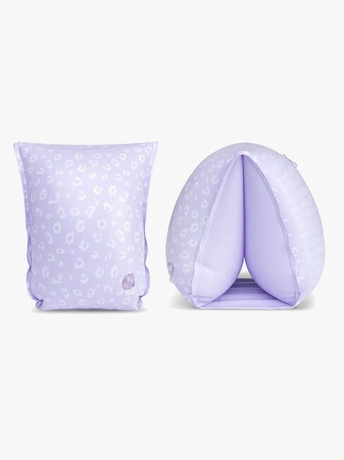 Swim Essentials Käsikellukkeet, Lila Leopard