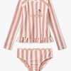 LIEWOOD Dagny Uima-asu, Coral Blush/Creme de la Creme Stripe