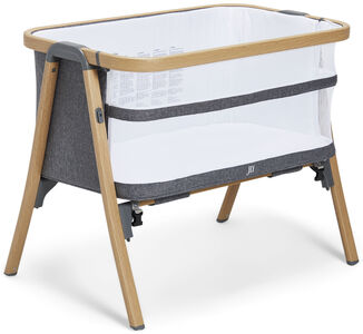 JLY Future Bedside Crib, Natural/Harmaa