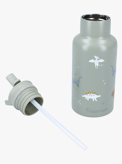 Kidzroom Stainless Steel Juomapullo 350 ml Small Talk, Vihreä