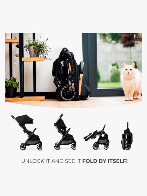 Kinderkraft APINO Matkarattaat, Raven Black
