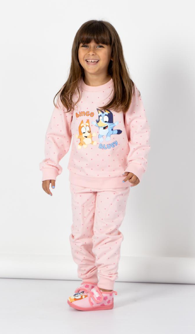 Bluey Paita & Housut Setti, Vaaleanpunainen