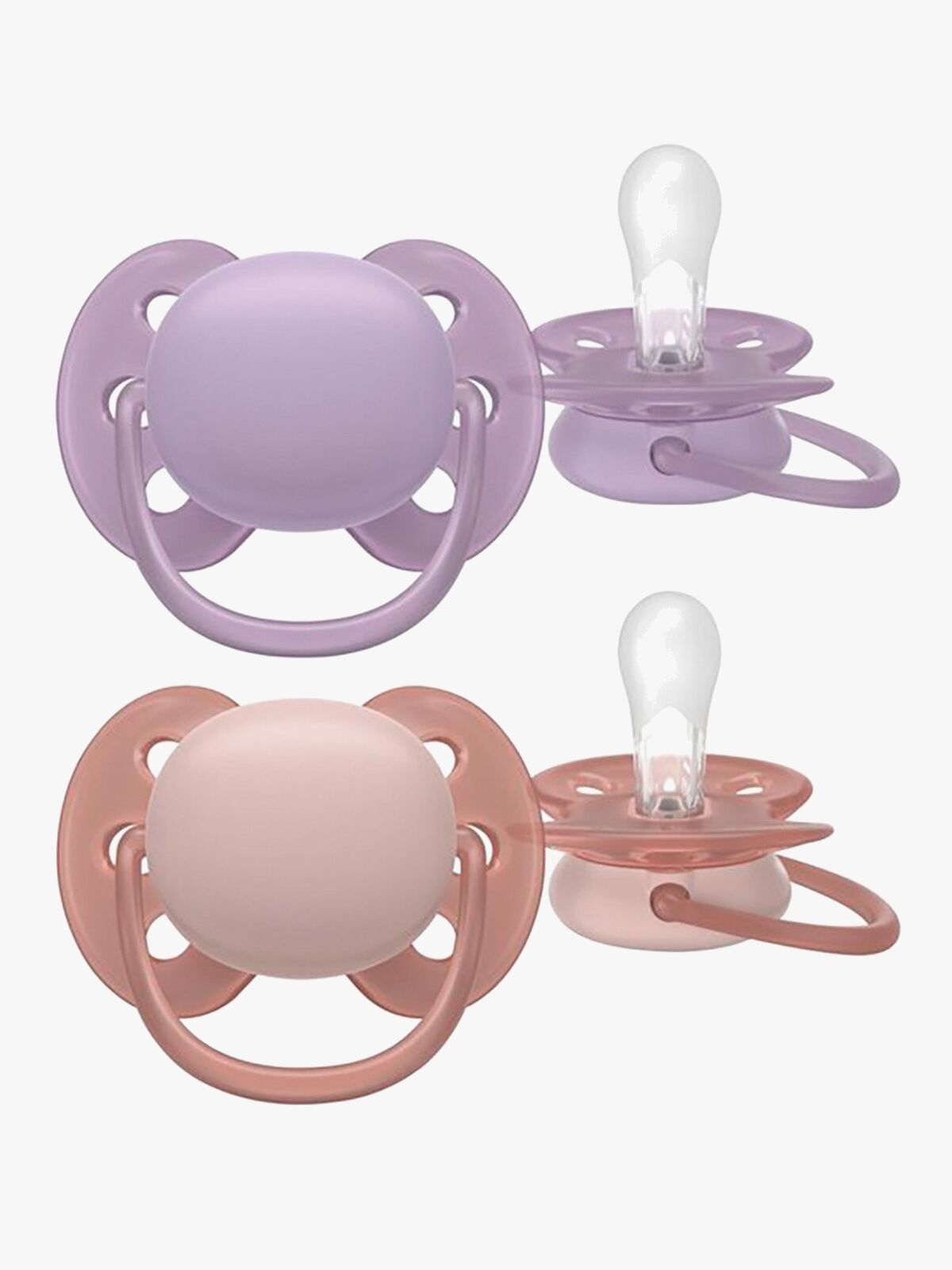 Philips Avent Ultra Soft Tutti 6–18 kk 2-pack, Violetti/Pinkki