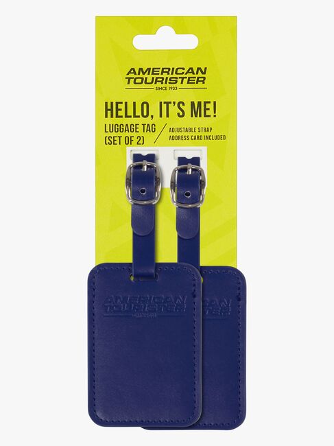 American Tourister Matkalaukun Nimilappu 2-pack, Dark Blue