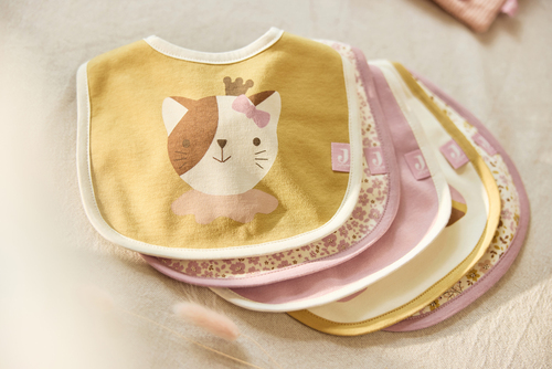 Jollein Bandana Kuolalappu Vedenpitävä 5-pack, Flower Fairies