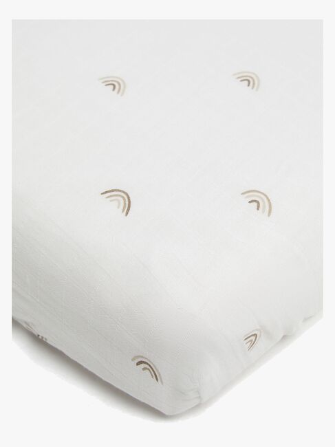 Alice & Fox AVIVA Muotoonommeltu Aluslakana Juniorisänky 90x200, Valkoinen