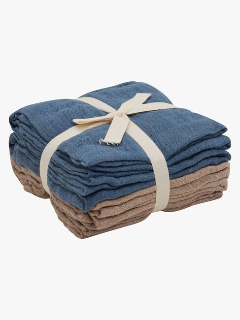 Peppi Musliiniviltti 4-pack, China Blue