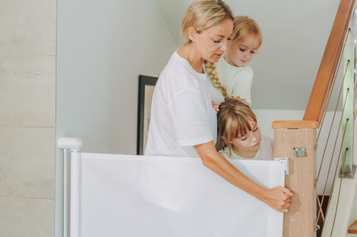 Lascal Kiddy Guard Easy Turvaportti 122 cm, Valkoinen