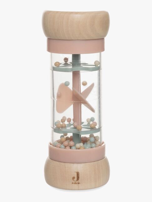 Jollein Rain Rattle Lovely Birds Puinen Helistin, Vaaleanpunainen