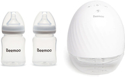 Beemoo Care Wearable Sähkökäyttöinen Rintapumppu Single + Äidinmaitopullot 180 ml 2-pack