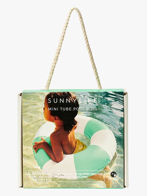 SUNNYLiFE Mini Uimarengas, Pool Party Green Stripe