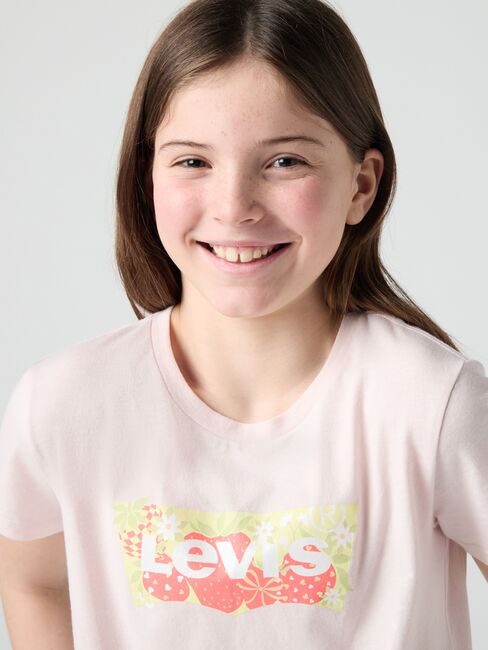 Levi's LVG Strawberry SS Batwing T-paita, Crystal Pink