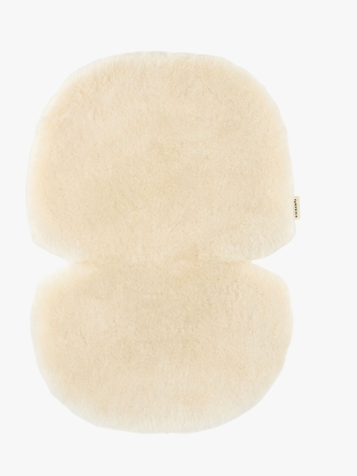 BINIBAMBA Sheepskin Istuinpehmuste Fixed Harness, Milk
