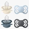 BIBS Supreme Tutti 4-pack Silikoni Koko 2, Ivory/Baby Blue/Petrol/Iron