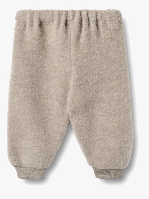 Wheat Kinnie Villafleecehousut Merinovilla, Khaki Melange