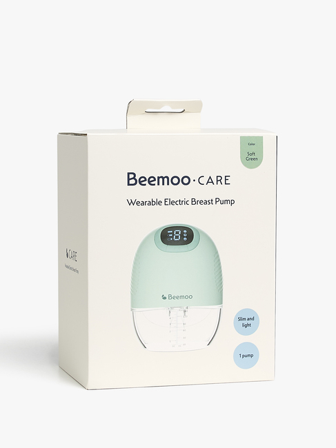 Beemoo CARE Wearable Slim Sähkökäyttöinen Rintapumppu Single, Soft Green