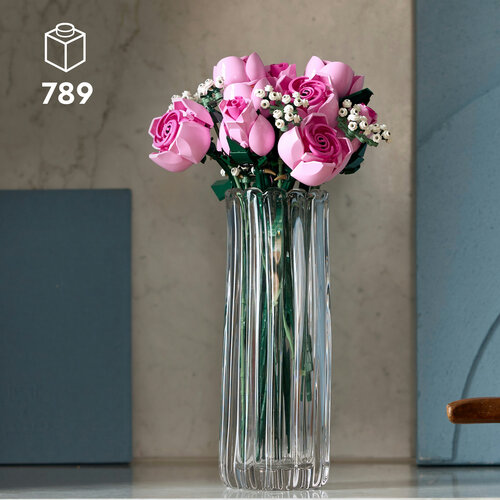 LEGO Botanicals 10374 Vaaleanpunainen ruusukimppu