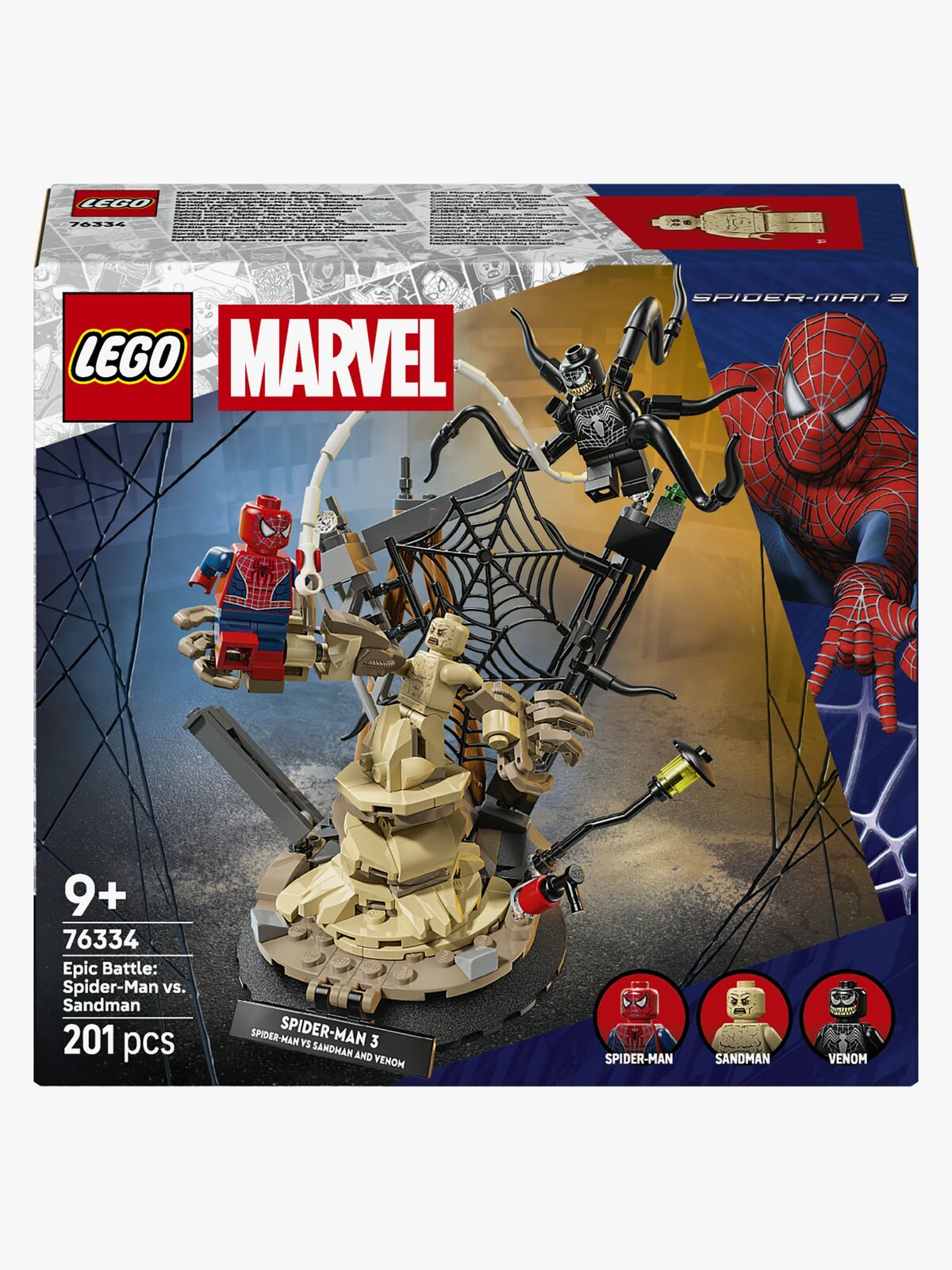 LEGO Super Heroes 76334 Eeppinen taistelu: Spider-Man vastaan Sandman
