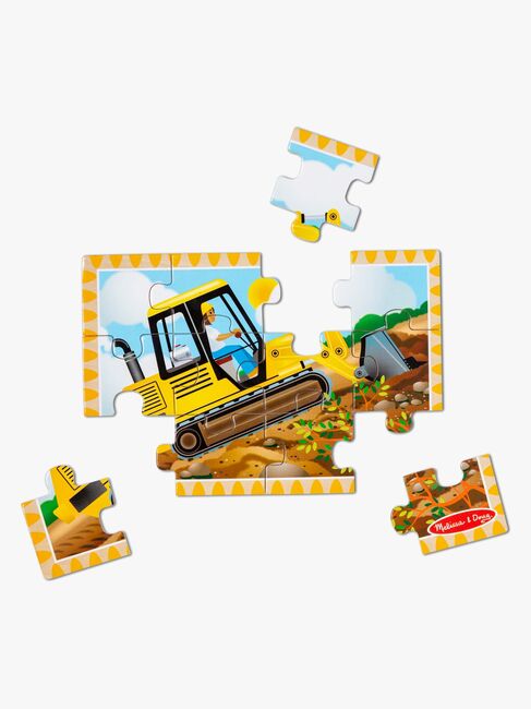 Melissa & Doug Työajoneuvot 4-in-1 Palapeli 12
