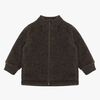 Mikk-Line Fleecetakki Merinovilla, Dark Brown Melange