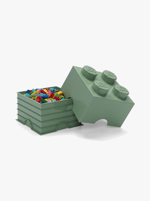 LEGO 4 Säilytyslaatikko, Tummanvihreä