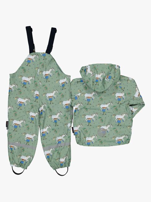 Geggamoja  Vuorellinen Sadeasu Peppi Pitkätossu, Vihreä