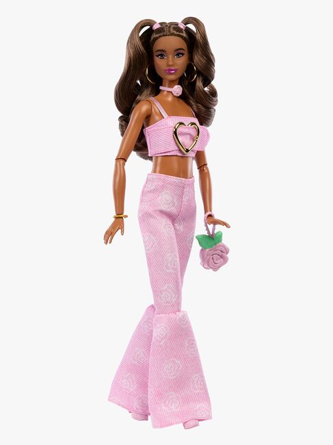 Barbie Deluxe Style Nukke + Vaaleanpunainen Farkkuasu