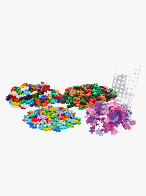 Plus-Plus Rakennussarja + Pohjalevy & Tuubi New Mix, 4x100 Osaa