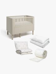 Alice & Fox JUNE Jatkettava Sänky + Sänkypakkaus AVIVA 100x130, Dusk Beige_