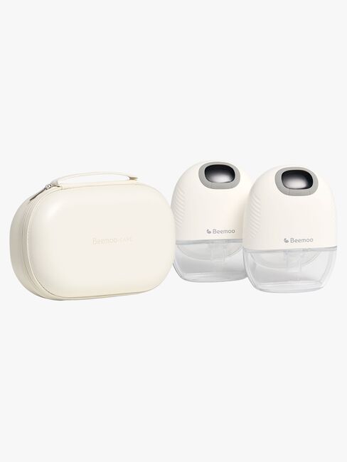 Beemoo CARE Wearable Slim Sähkökäyttöinen Rintapumppu Double + Kuljetuslaukku, White
