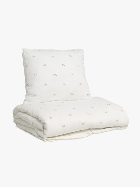 Alice & Fox AVIVA Pussilakanasetti Juniorisänky 150x210, Valkoinen