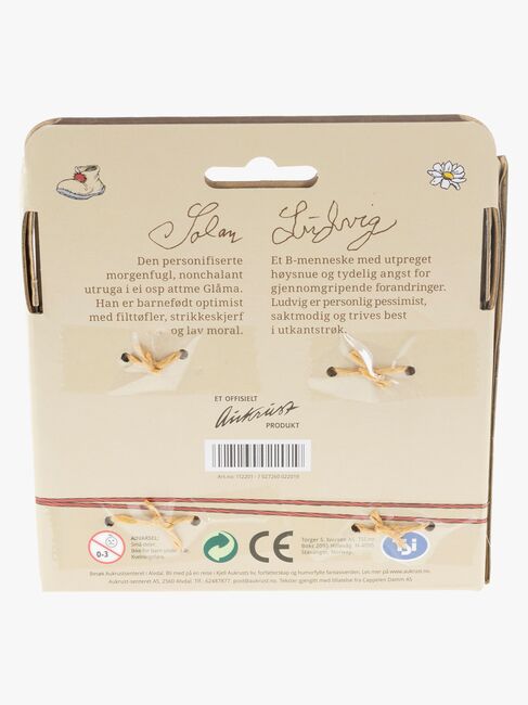 Flåklypa Figuurisetti Ludvig & Solan 10 cm