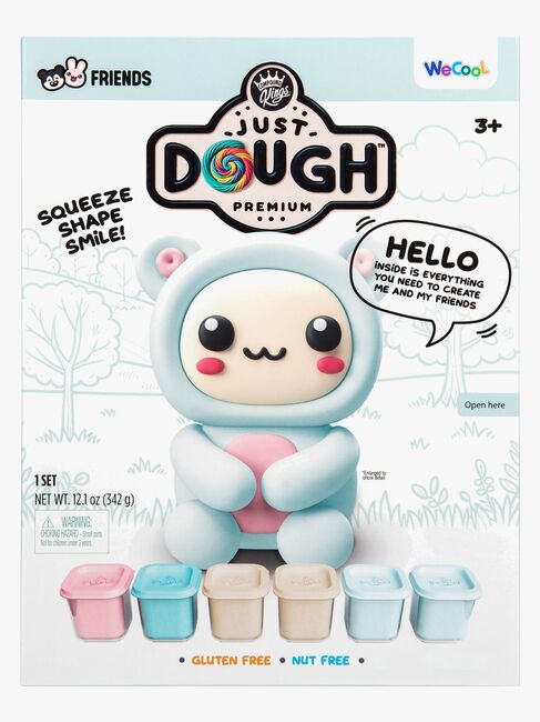 Just Dough Muovailuvaha Karhu 57 g, 6-pack