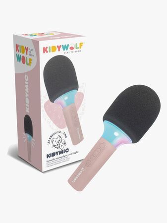 Kidywolf KIDYMIC Karaokemikrofoni All-in-One, Vaaleanpunainen