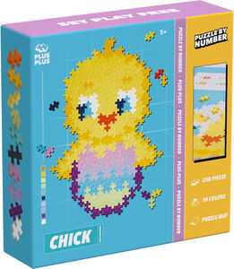 Plus-Plus Puzzle By Numbers Chick Rakennussarja 250 Osaa