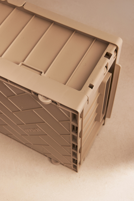 LIEWOOD Weston Säilytyslaatikko + Kansi & Pyörät, Sandy