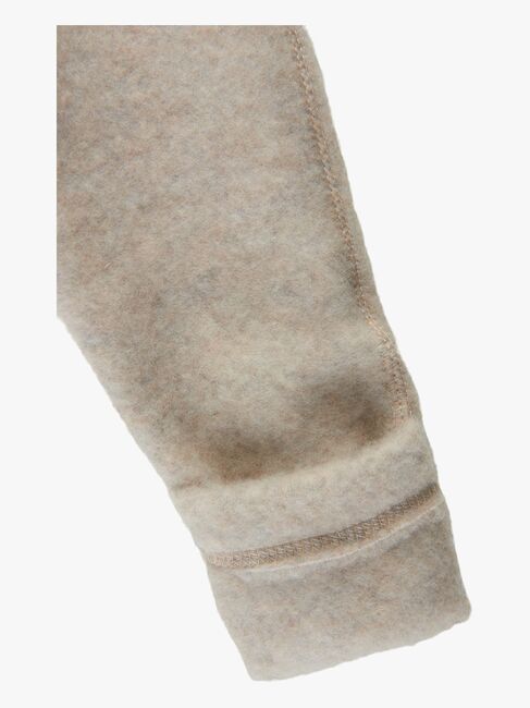 Mikk-Line Vauvan Fleecetakki Merinovilla, Melange Offwhite