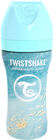 Twistshake Tuttipullo Anti-Colic Ruostumaton Teräs 330 ml, Marmori/Sininen