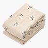 LIEWOOD Lewis Musliiniviltti 2-pack, Mini Panda/Sandy Mix