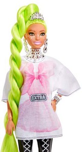 Barbie Extra 11 Muotinukke, Neonvihreät Hiukset