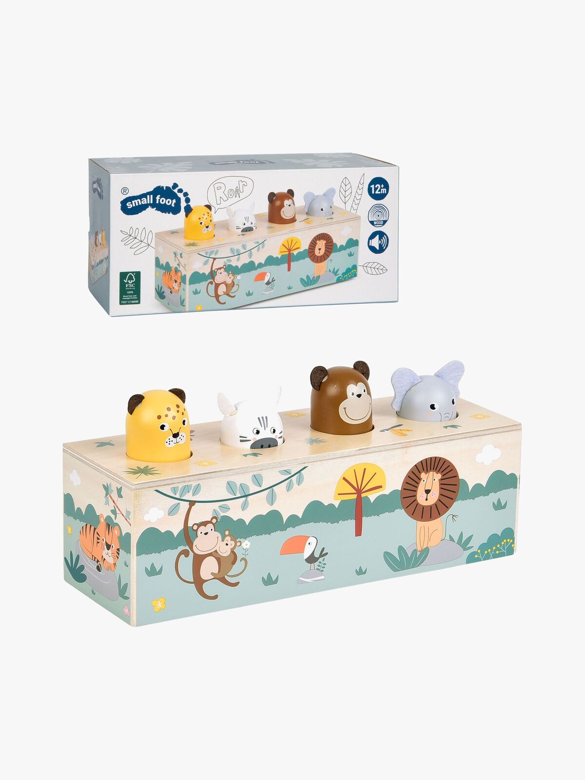 Small Foot Safari Pop-up Lelu Eläimet + Äänet