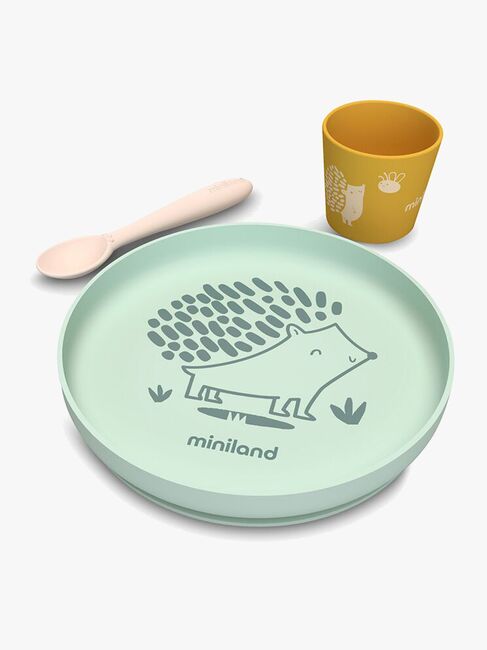 Miniland Ruokailusetti Silikoni 3, Forest