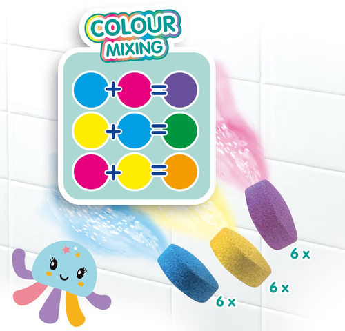 SES Creative Kylpylelu Mustekala + Kylpyvärit