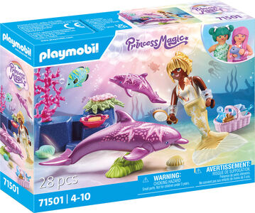 Playmobil 71501 Princess Magic Merenneito + Delfiinit