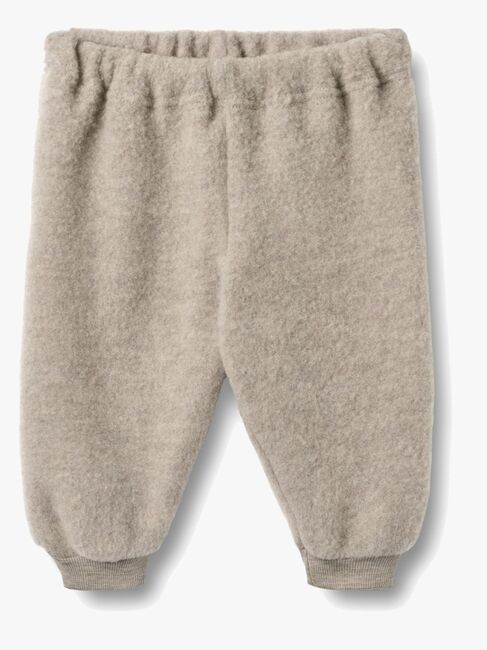 Wheat Kinnie Villafleecehousut Merinovilla, Khaki Melange