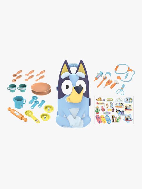 Bluey Leikkisetti Lääkäri- Ja Astiakassi