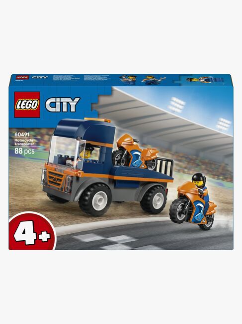 LEGO City 60491 Moottoripyörän kuljetusauto